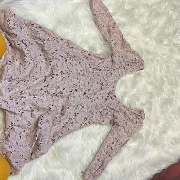 Bo_Ho Floral Blush Pink Off The Shoulders Mini Dress - Picture 4 of 4